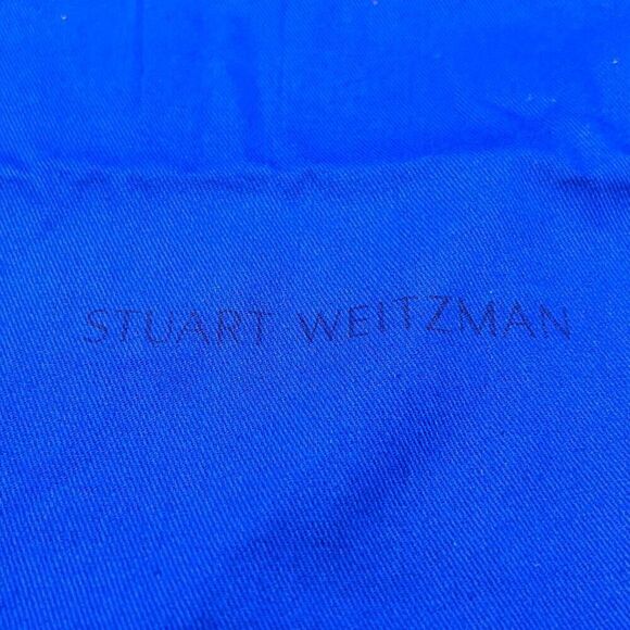 Stuart Weitzman Drawstring Top Medium Dust Bag Royal Blue Travel Storage Cover - Picture 2 of 7